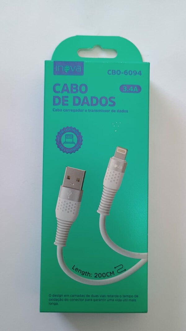 CABO DE DADOS E CARREGAMENTO IOS INOVA CBO-6094 - Imagem 1